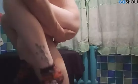 Cocksucker Pleasures from Behind at Kitchen Table